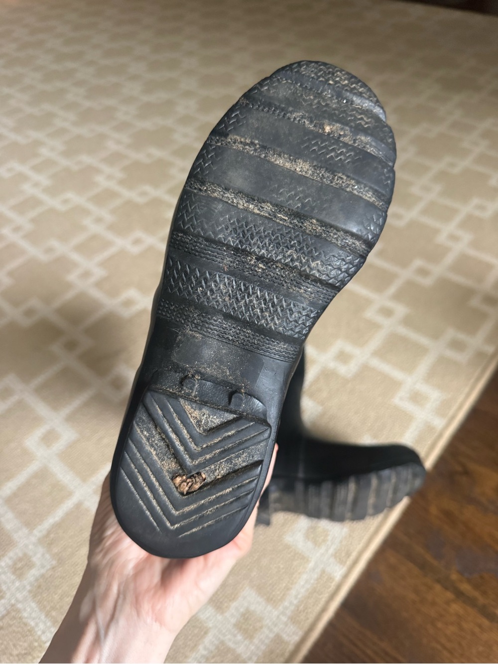 Hunter Original Tall Matte Black Waterproof Rain Boots Size 5 - Picture 7 of 9